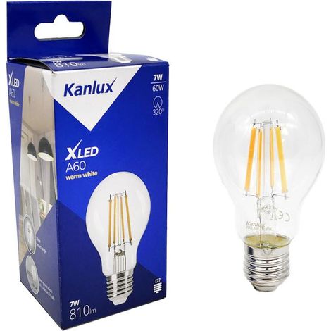 Lampadina LED Filamento E27 7W 2700K 810lm Kanlux