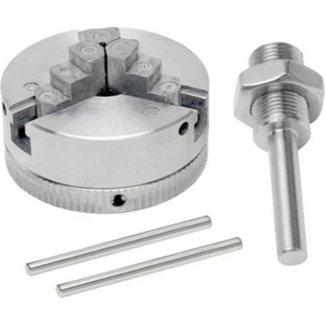 Mandrin à Trois Mâchoires M12 x 1, Mini Tour en Alliage de Zinc, Outil de Perçage pour Bois, Machine Manuelle (1/5)