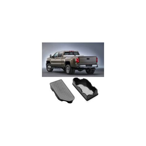 Zwei Abdeckungen für die Karosserieschienen und die Karosserielüftungsöffnungen für Chevrolet Silverado Sierra (Modelljahre 2019–2022).