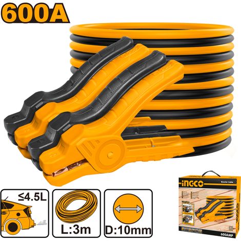 CAVI BATTERIA AUTO 600A 3MT - HBTCP6008 INGCO (1/2)