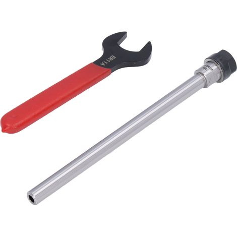 Mandrin ER11 avec tige droite, extension de 150 mm, porte-outil CNC, clé incluse, accessoire de fraisage C10-ER11A-150L (1/5)