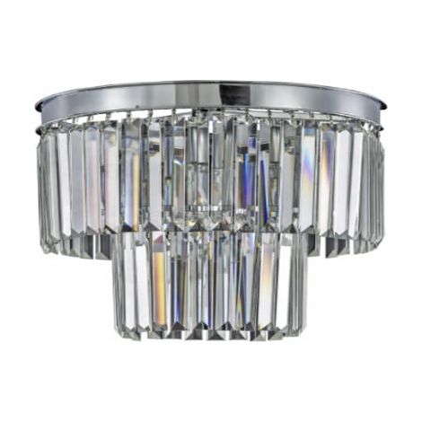 Hereford Fall Mini Chrome - Kristall-Deckenleuchte 30 cm, Chrom