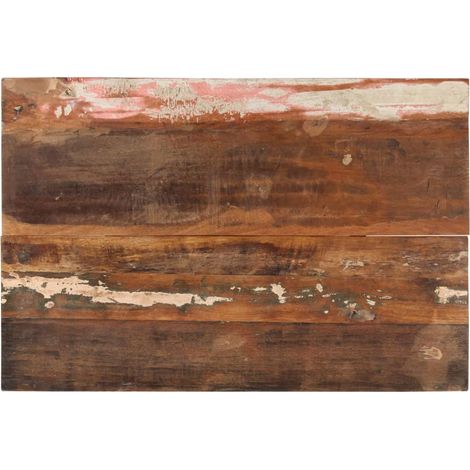 Dessus de table, Plateau De Table rectangulaire 60x90 cm 25-27 mm Bois récupéré LKF89371 (1/5)