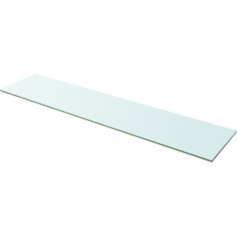 Panneau pour étagère Étagère de Rangement - Meuble de rangement Verre transparent 110 x 25 cm BV873167 - BonneVie (1/2)