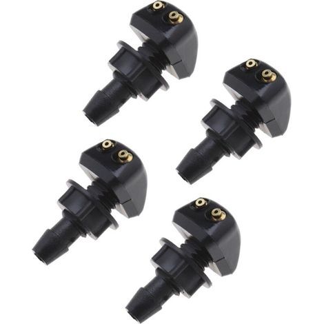 4pcs Buses de Lave-Glace Avant de Voiture Jet de Pulvérisation d'essuie-Glace de Lave-Glace Universelles Buses de Pare-Brise de Voiture (1/4)