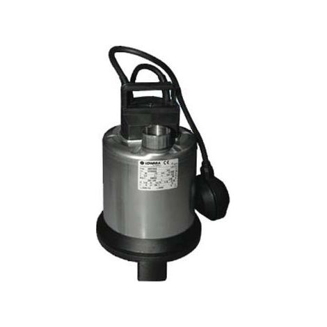 Bomba sumergible para sótano Lowara DOC7 VX automática con flotador para vaciado de sumideros y lugares adecuados para agua de lluvia, riego de jardín y estanques, rueda Vortex, monofásica 0,55 kW