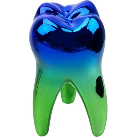Sculpture Artistique Dentaire, Modèle De Fée des Dents Colorée, Sculpture en Forme De Dent, Modèle De Dent Unique, Ornement Dentaire Personnalisé, Cadeau Souvenir pour Dentiste (1/5)