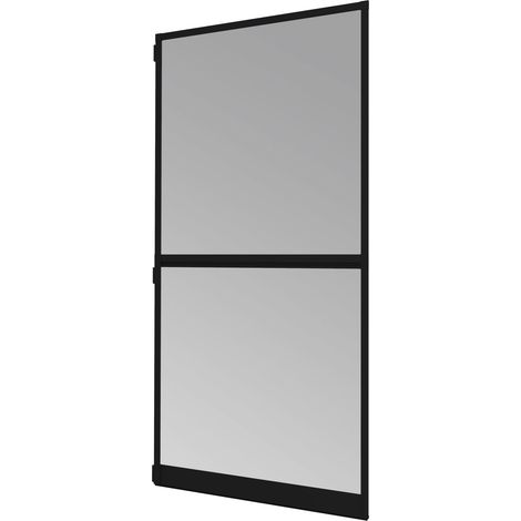 Moustiquaire de porte avec cadre tendeur - Cadre en aluminium - 100 x 210 cm - Anthracite (1/5)