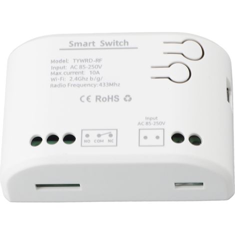 Interrupteur à distance 2200 W 433 MHz avec fonction de minuterie polyvalente, module de télécommande sans fil pour serrure de porte 85 V à 250 V (1/5)