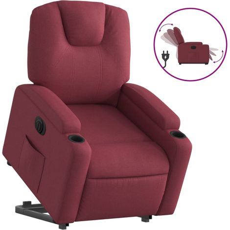 Maison Exclusive - Sillón eléctrico reclinable elevable de tela r