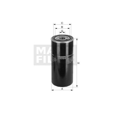 Filtre hydraulique MANN-FILTER WD96221