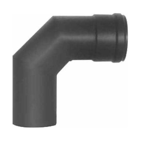 Coude en acier à 90° 8 gris 2 mm Pellet Aile