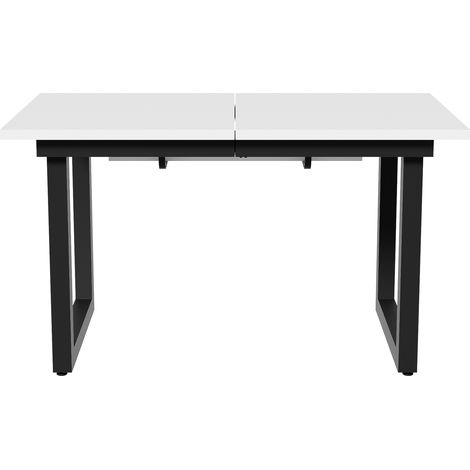 Table de repas extensible L140/180×l80×H75, style industriel rectangulaire, table café-détente, fer moderne simple,multifonctionnelle espace-saving (1/5)