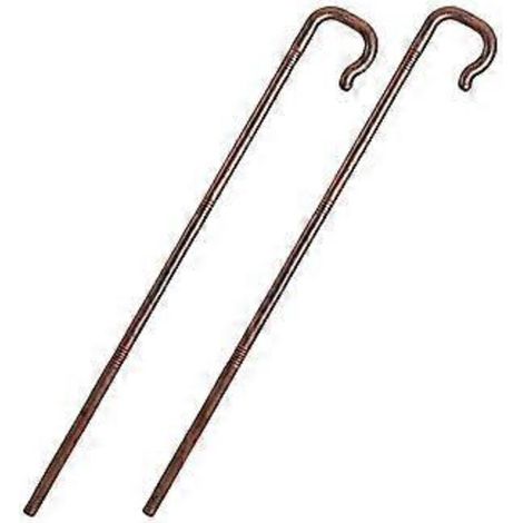 Lot de 2 béquilles d'Halloween, accessoires de cosplay pour fête et décoration.
