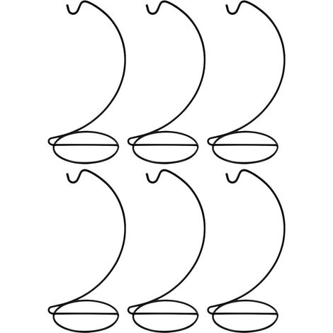 6 Pièces Support de Décoration Suspendue Métal Porte-ornement de Table Flexible pour Boules de Noël Verre Terrarium et Plantes Aériennes Présentoir Élégant pour Décoration Festive (1/5)