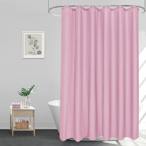 Duschvorhang 180x200 Rose Wasserdicht Anti-Schimmel Textil Vorhang Stoff (1/5)