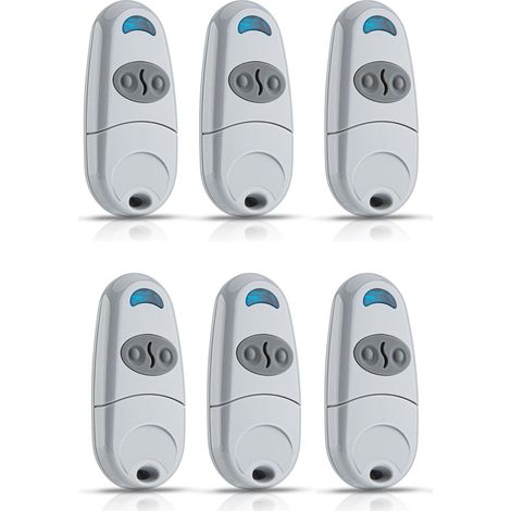 Lot de 6 Telecommande Came TOP432NA- Fréquence de code fixe 433,92 MHz Télécommande et émetteur mural pour motorisations (1/5)