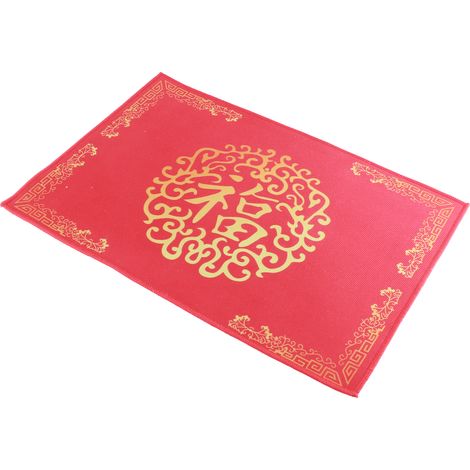Tapis de sol chinois rouge du Nouvel An, paillasson d'intérieur (1/5)