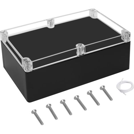 Boîte de jonction étanche IP65 - En ABS - Montage en saillie - Étanche à la poussière et aux intempéries - Boîtier de câble extérieur - Pour l'intérieur et l'extérieur - 230 x 150 x 85 mm - 1 (1/5)