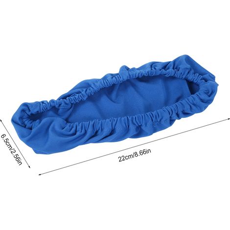 Copribraccioli elastici e allungabili per sedia da ufficio, 1 paio - Fibra di poliestere e poliuretano, 22x6,5 cm, Rosso Grigio Blu, Protezione antigraffio (1/4)