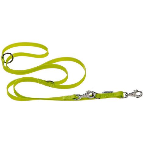Ferplast EVOLUTION GA Laisse en polyester et PVC pour le dressage des chiens. Différentes couleurs et tailles.. Variante GA25/200 - Misure: 25 mm x L 200 cm - Vert acide