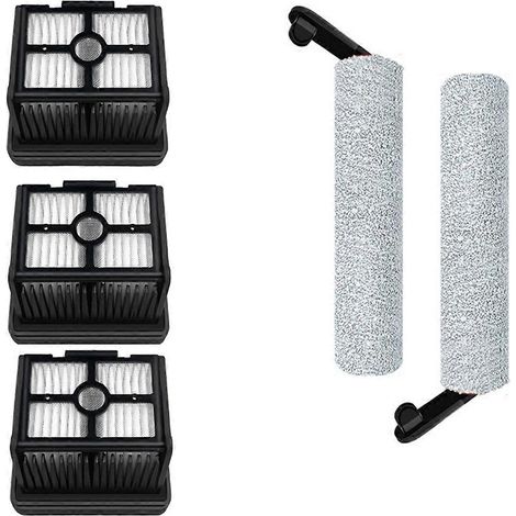 Balai électrique H12PRO/H13 PRO, accessoires de nettoyage pour sols, kit pièces de rechange compatible, brosses et filtres de rechange, entretien efficace, remplacement facile, lot d'équipements pour (1/5)