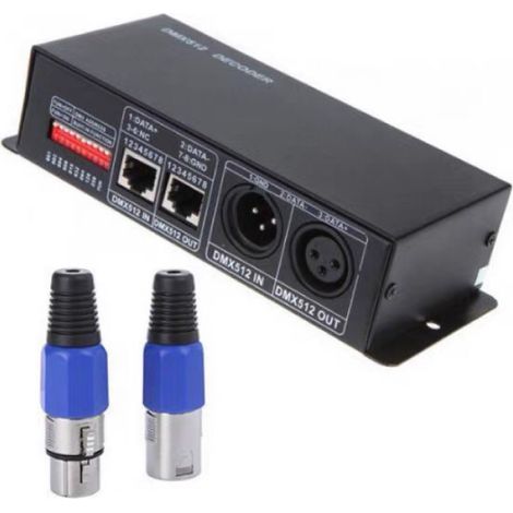 Contrôleur DMX512 pour variateurs (3 canaux, non 4 canaux, basse tension 12V/24V).