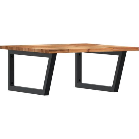 Maison Exclusive - Waschbeckenregal Wandmontage Stahl und Akazien