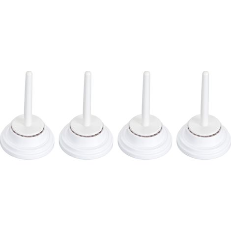 Kit 4 Broches et Capuchons pour Machine à Coudre Singer, Accessoire de Remplacement en Plastique Durable, Diamètre 4,4cm (1/4)
