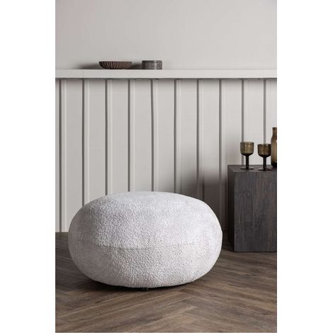 Bologna pouf gris clair. (1/4)