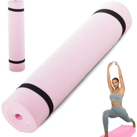 Tapis d'exercice karimata yoga f rose (1/5)