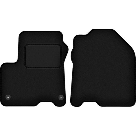 Alfombrillas delanteras para Hyundai Kona EV / Electric crossover (2017-) negras (1/5)