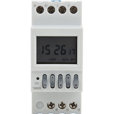 Interrupteur horaire intelligent TM623 Latitude réglage automatique, 8 marche/8 arrêt, minuterie programmable AC220V (1/5)