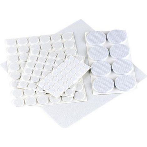 Lot de 125 patins de protection Blanc (1/2)