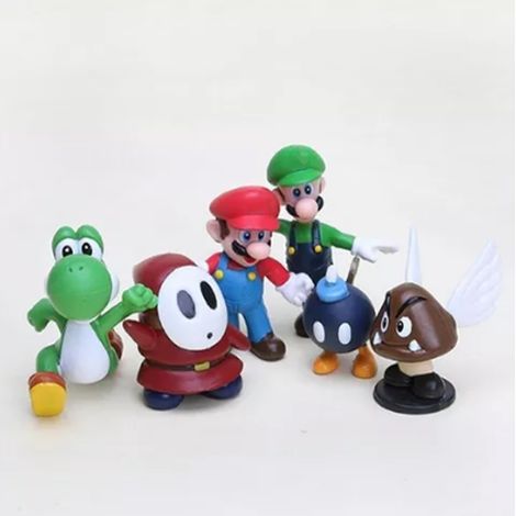 18 figurines Super Mario, décorations de gâteaux, figurines, pendentifs, maquettes et poupées (1/5)