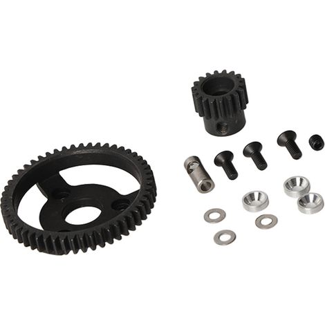 Kit de pignons et couronnes en acier 32P 0,8M 52T (couronne 52T, pignon 18T) pour voiture RC Traxxas Slash 2WD 1/10 (1/5)