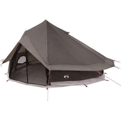 Carpa Tipi Marrón Gris 700 x 700 x 395 cm Poliéster y Acero