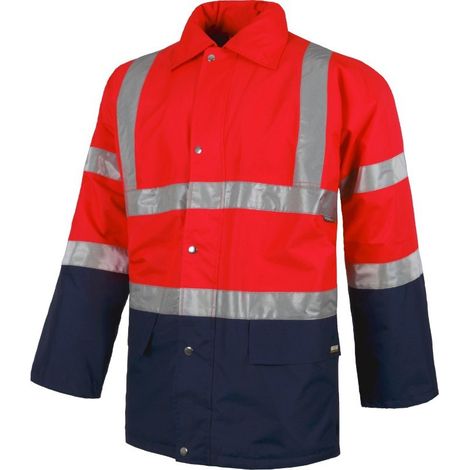 Parka acolchada e impermeable en tejido Oxford con reflectantes