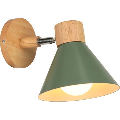 Applique murale rétro en métal E27 – Lampe vintage pour salon, chambre, salle de bain – Installation rapide, peinture antirouille – (1/5)