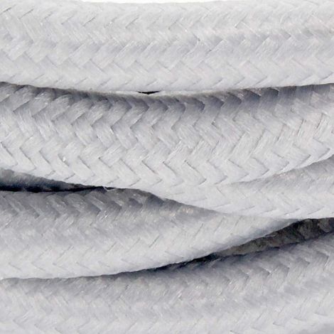Câble Textile avec Prise et Interrupteur (2m) - Gris (1/5)