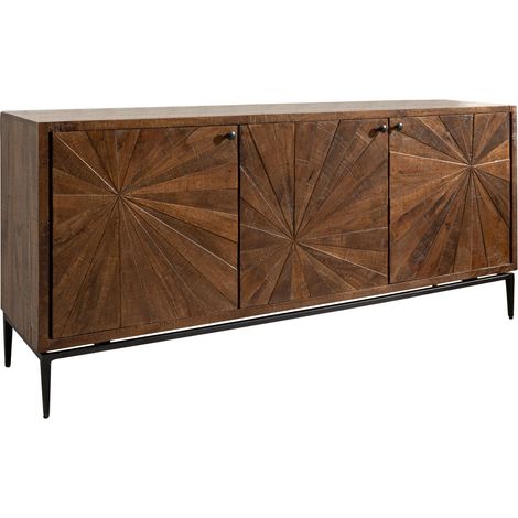 Sideboard Mango 183x46x84 braun lackiert STILMÖBEL 110