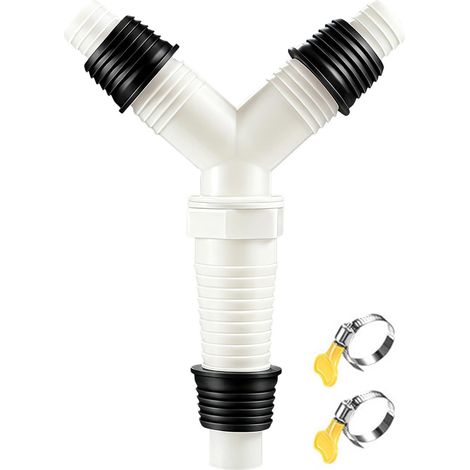 Raccord 3 Voies Tuyau D' Anti-Fuite Et Installation Facile Répartiteur Vidange Pour Plusieurs Appareils Lave-vaisselle, appartement, salle de bain, buanderie, espace restreint (1/5)