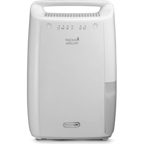 De’Longhi Tasciugo AriaDry - Deumidificatore, Capacità deumidificazione 10l/24h, Serbatoio 2,1L, Bianco (DEX210SF). Consumi: 250 W, Tensione di ingresso AC: 220 - 240 V, Frequenza di... - DEX210SF-DMX (1/5)