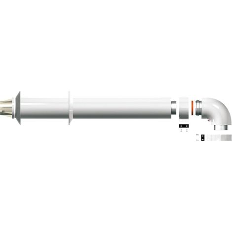 KIT SCARICO COASSAILE CON CURVA PER SCALDINO 60-100 ARISTON 3318000 (1/5)