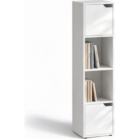Meuble de rangement de bureau blanco 30 x 29 x 119 cm (1/5)