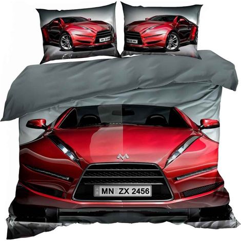Juego de ropa de cama de satén de algodón 3D de 160x200cm para coche (1/3)