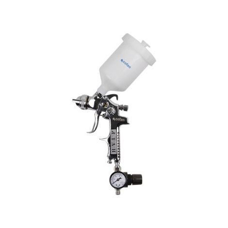 Pistola de pintar con sistema HVLP y regulador 09000901