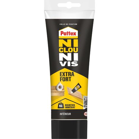 Ni Clou Ni Vis Extra Fort, Colle de fixation, Tube 260g, Blanc (1/5)