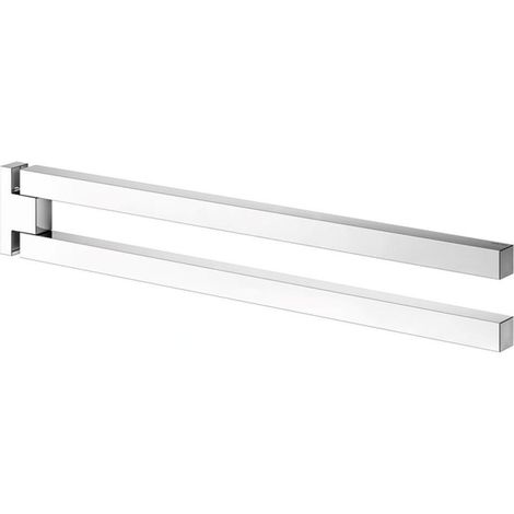 Portant serviettes ÉDITION 90 SQUARE 2 pièces chromé brillant Projection 450 mm (1/2)