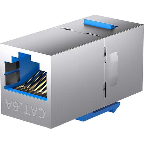 Coupleur blindé RJ45 de qualité industrielle, connecteur réseau 10 Gbit/s, adaptateur LAN pour une transmission de signal fiable et une grande durabilité disponible en plusieurs couleurs. (1/5)